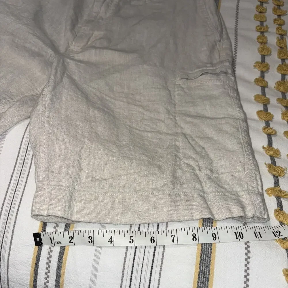 Caribbean Bermuda Shorts 100% Linen, 40 x 10, Resort Wear, Beach, EUC